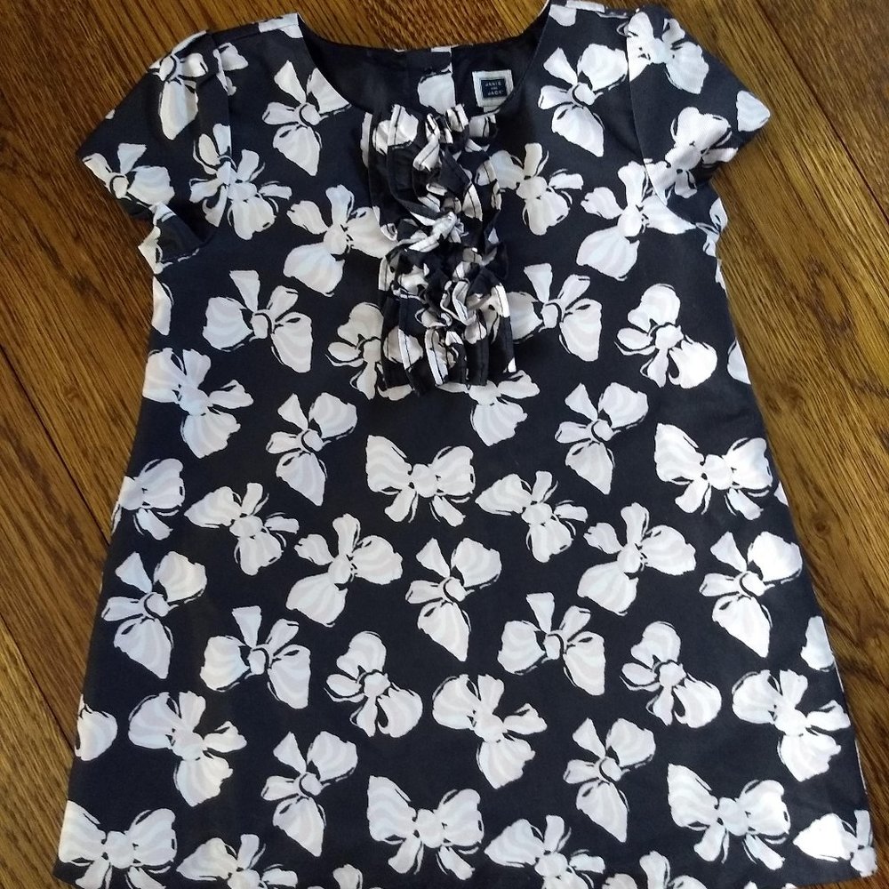 Janie and Jack Bows Forever shift dress 12-18m